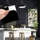 Jaxbo Tile Stickers 50pcs Peel and Stick Tile Stickers Self Adhesive 6 x 6 Wall Sticker Waterproof OilProof Removable for Kitchen and Bathroom Home Decor Black
