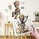 WALL PALZ Wall Palz Marvel Baby Groot Wall Decals 26 Augmented Reality Guardians of The Galaxy Bedroom Wall Decor Peel and Stick Vinyl Wall Stickers