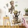 WALL PALZ Wall Palz Marvel Baby Groot Wall Decals 26 Augmented Reality Guardians of The Galaxy Bedroom Wall Decor Peel and Stick Vinyl Wall Stickers