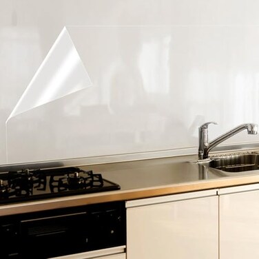COSNIGHT Kitchen Backsplash Wallpaper Stickers Clear Wall Protector Can Endure High Temperature SelfAdhesive Transparent Film Removable Paper for Cupboard Household 236in196in