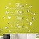 Zonon 3D Acrylic Mirror Wall Decor Stickers Removable Butterfly Mirror Wall Stickers DIY Faith Makes All Things Possible for Home Office School Teen Dorm Room DecorationSilver