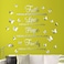 Zonon 3D Acrylic Mirror Wall Decor Stickers Removable Butterfly Mirror Wall Stickers DIY Faith Makes All Things Possible for Home Office School Teen Dorm Room DecorationSilver