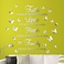 Zonon 3D Acrylic Mirror Wall Decor Stickers Removable Butterfly Mirror Wall Stickers DIY Faith Makes All Things Possible for Home Office School Teen Dorm Room DecorationSilver