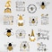Zonon 15 Pcs Bee Gnome Wall Decals Honey Bee Window Decor Clings Inspirational Quotes Window Stickers Honeybee Vinyl Gnome Wall Decals for Kitchen Office Fridge Decorations Party Supplies