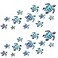 Zonon Sea Turtle Wall Decals Ocean Turtle Vinyl Stickers Underwater Bathroom Decals Waterproof Wall Sticker Decoration for Home Office Nursery Room ToiletBlue24pcs