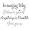 Sinekong Large Inspirational Quote Wall Decals Removable Positive Saying Lettering Stickers Motivational Word Decal Peel and Stick for Classroom Home Living Room Bedroom Office DIY Art Decor