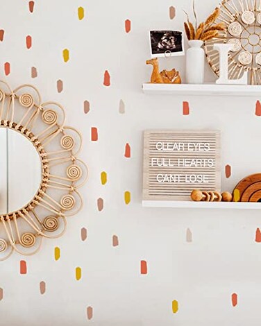 iinuu Line Peel Stick Removable Wall Stickers Abstract Modern Wall Art for Kids Room Baby Nursery Decor