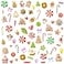 Barri Design Christmas Ornaments Wall Decals Peel and Stick Christmas Candy Wall Stickers Removable Candy Cane Wall Stickers Peppermint Floor Decals Xmas Candyland Home Decor Holiday Party Decorations