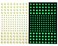 DUOFIRE 3D Glow in the Dark Stickers for Ceiling and Wall Green