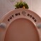 Hatcherabilia Pack of 2 Fun Put Me Down Funny Toilet Seat Sticker Bathroom Cute Wall Decal Bathroom Accessory Potty Training Black