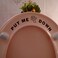 Hatcherabilia Pack of 2 Fun Put Me Down Funny Toilet Seat Sticker Bathroom Cute Wall Decal Bathroom Accessory Potty Training Black