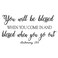 Vancetyno You Will be Blessed When You Come in and Blessed When You go Out Deuteronomy 286 Vinyl Wall Decal God Bless Quotes Decoration Home DIY Entryway Christian Handwriting Art