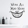 Rotumaty Halloween Smiling Face Thriller Wall Decals Cool Wall Sticker for Bedroom Living Room Home Decoration Party Wall Art Decor