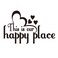 Vancetyno This is Our Happy Place Family Wall Decal Love Quote Vinyl Lettering Home Decor