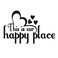 Vancetyno This is Our Happy Place Family Wall Decal Love Quote Vinyl Lettering Home Decor