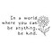 Vancetyno in a World Where You Can Be Anything Be Kind Inspirational Quotes Vinyl Wall Decals Motivational Saying Room Decor Art Lettering