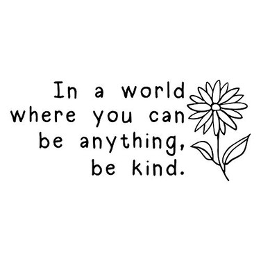 Vancetyno in a World Where You Can Be Anything Be Kind Inspirational Quotes Vinyl Wall Decals Motivational Saying Room Decor Art Lettering