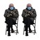 Scoutdoors Bernie Sanders Mittens Sitting Inauguration Sticker Multi Pack 425 by 2 Clear Background so You can Put Bernie Anywhere Indoor Sticker Make Your Own Real Life Funny Meme 2