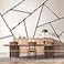 Easma Striped Wall Decals Geometric Line Wall Decal Black Vinyl Walls Decals Modern Walls Stickers Removable Peel and Stick Wall Accent for Office Bedroom Living Room Art Murals Decor