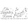 SUPERDANT Laundry Room Vinyl Wall Sticker Bubble Sticker Wall Decals Laundry Quote Art Signs for Room Decor Bathroom Home Apartment Washing Machine Decorations 23x106in