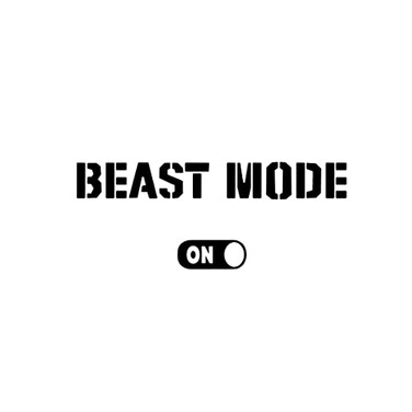 Bubbles Designs Beast Mode Gym Wall Vinyl Decal Workout Wall Quote Gym Motivate