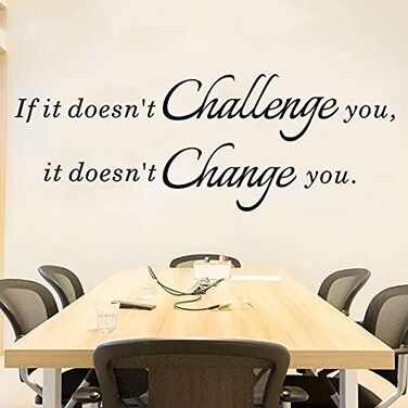 AnFigure Inspirational Wall Decals Wall Stickers for Office Easy to Install
