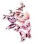 DAGOU DaGou Mixed of 12PCS 3D Pink Butterfly Wall Stickers Decor Art Decorations 2Pink