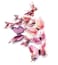 DAGOU DaGou Mixed of 12PCS 3D Pink Butterfly Wall Stickers Decor Art Decorations 2Pink