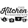 YILUXIANGYANG Kitchen Art Font Decorative Wall Stickers PVC Material Decals for Kitchen Wall Glass Appliances Furniture Decorations Black