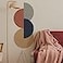 Runtoo Boho Circle Wall Decals Retro Abstract Wall Art Stickers Living Room Bedroom Nursery Home Decor