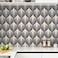 Wallderful Navy Blue Beige Boho Peel and Stick Wallpaper Stripe Geometric Self Adhesive Contact Paper for Kitchen Backsplash Cabinets Bedroom Bathroom Waterproof Vinyl Removable Wallpaper Modern 175x1