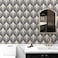 Wallderful Navy Blue Beige Boho Peel and Stick Wallpaper Stripe Geometric Self Adhesive Contact Paper for Kitchen Backsplash Cabinets Bedroom Bathroom Waterproof Vinyl Removable Wallpaper Modern 175x1