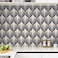 Wallderful Navy Blue Beige Boho Peel and Stick Wallpaper Stripe Geometric Self Adhesive Contact Paper for Kitchen Backsplash Cabinets Bedroom Bathroom Waterproof Vinyl Removable Wallpaper Modern 175x1