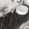 Wallderful Marble Contact Paper Black Wallpaper for Bathroom Matte Self Adhesive Modern Wallpaper Vinyl Removable Peel and Stick Countertops Kitchen Backsplash Cabinet Vinyl Wrap Bedroom 1575x78