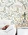 MelunMer Floral Wall Paper Peel and Stick Wallpaper Boho Leaf Contact Paper for Drawers Cabinets Self Adhesive Removable Wallpaper for Bedroom Bathroom Waterproof Botanical Green173 x197