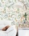 MelunMer Floral Wall Paper Peel and Stick Wallpaper Boho Leaf Contact Paper for Drawers Cabinets Self Adhesive Removable Wallpaper for Bedroom Bathroom Waterproof Botanical Green173 x197