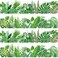 Outus Eucalyptus Boho Bulletin Board Classroom Trim Decor Wall Decals Tropical Leaves Greenery Wall Decoration Boho Style 59ft