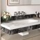 Wallercity Black Marble Wallpaper Borders Mirror Frame Removable Wallpaper Peel and Stick Border Stickers for Kitchen Backsplash Vinyl Wall Paper Sticker for Bathroom Bedroom Wall Decor 394x394