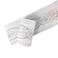 Yija 5 Meters Royal Peony 3D Self Adhesive Peel and Stick Waterproof Wall Border Easy to Apply 4 Inch by 165 Feet White