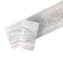 Yija 5 Meters Royal Peony 3D Self Adhesive Peel and Stick Waterproof Wall Border Easy to Apply 4 Inch by 165 Feet White