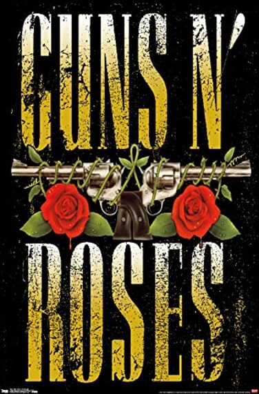 Trends International Guns N Roses Stacked Logo Wall Poster 34L x 224W Unframed Version