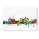 Trademark Fine Art Dubai Skyline by Michael Tompsett 30X47Inch