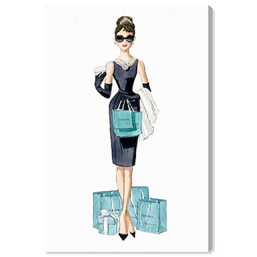 The Oliver Gal Artist Co People and Portraits Wall Art Canvas Prints Diamond Breakfast Shopping