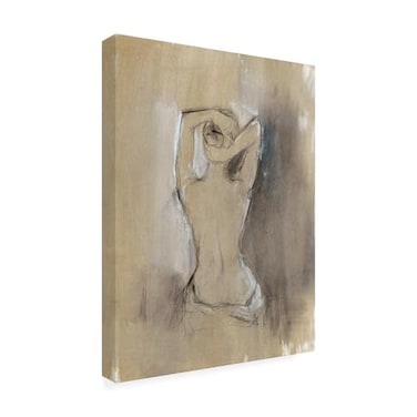 Trademark Fine Wrapped Canvas Wall Art Ethan Harper Contemporary Draped Figure I Wall Art for Living Room Bedroom or Office Dcor 24x32