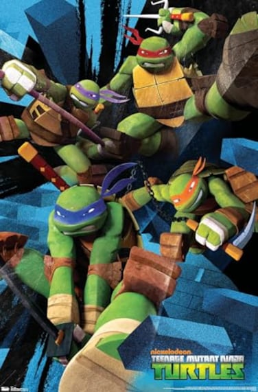 Trends International Nickelodeon Teenage Mutant Ninja Turtles Attack Wall Poster 14725 x 22375 Premium Unframed Version