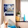 Wynwood Studio Fashion and Glam Framed Wall Art Painting Print Whats On My Mind Navy Cusom HandFramed Blue Home Dcor 13x19 White Frame by