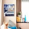 Wynwood Studio Fashion and Glam Framed Wall Art Painting Print Whats On My Mind Navy Cusom HandFramed Blue Home Dcor 13x19 White Frame by