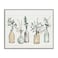 Stupell Industries Bottles and Plants Farm Wood Textured Design by Anne Tavoletti Wall Art 16 x 20 MultiColor for Living Room Grey Framed