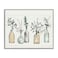 Stupell Industries Bottles and Plants Farm Wood Textured Design by Anne Tavoletti Wall Art 16 x 20 MultiColor for Living Room Grey Framed