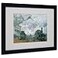 Trademark Fine Art Gare SaintLazare Arrival of a Train by Claude Monet Canvas Wall Artwork Black Frame 16 by 20Inch